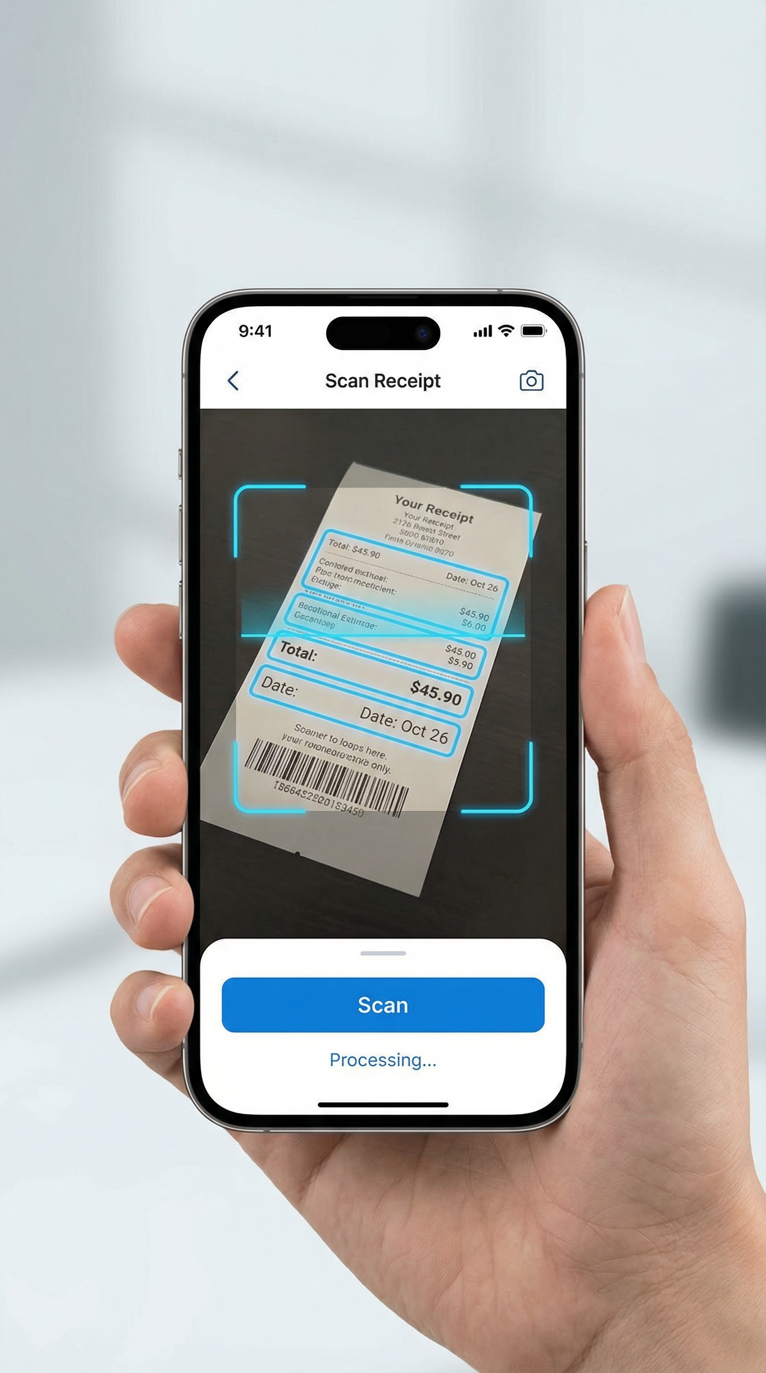 Scan Receipt Feature